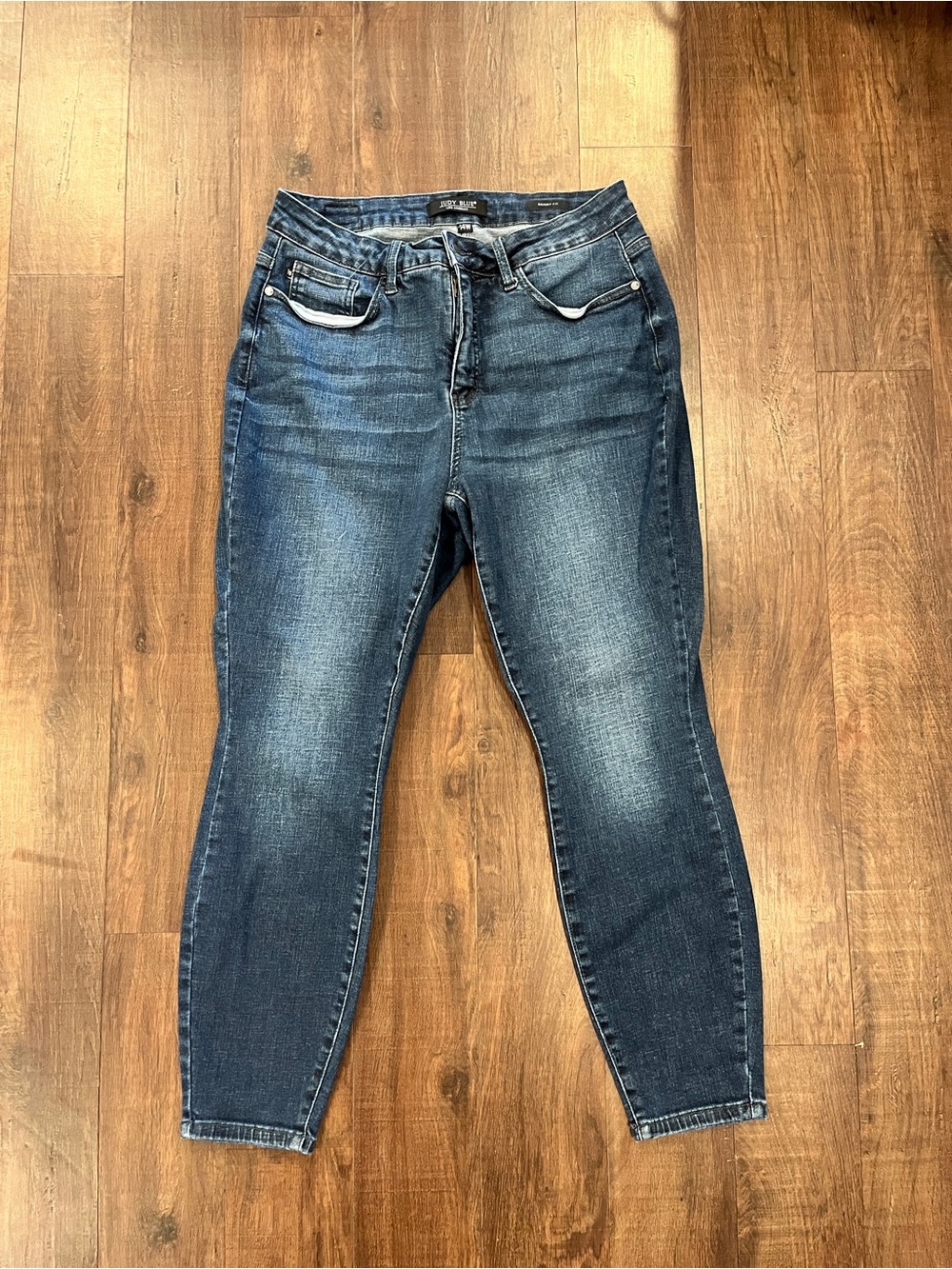 Judy Blue Jeans Womens 14W Blue Stretch Skinny Fit Denim Casual